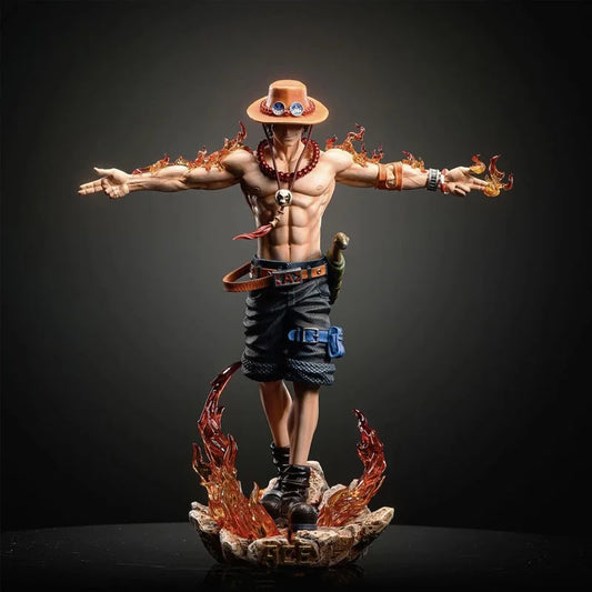 One Piece - Portgas D. Ace Action Figur  - 28cm PVC mit Lichteffekten