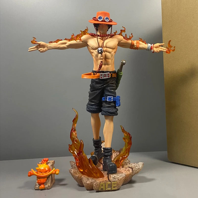 One Piece - Figurine Portgas D. Ace - 28cm en PVC avec effets de lumière