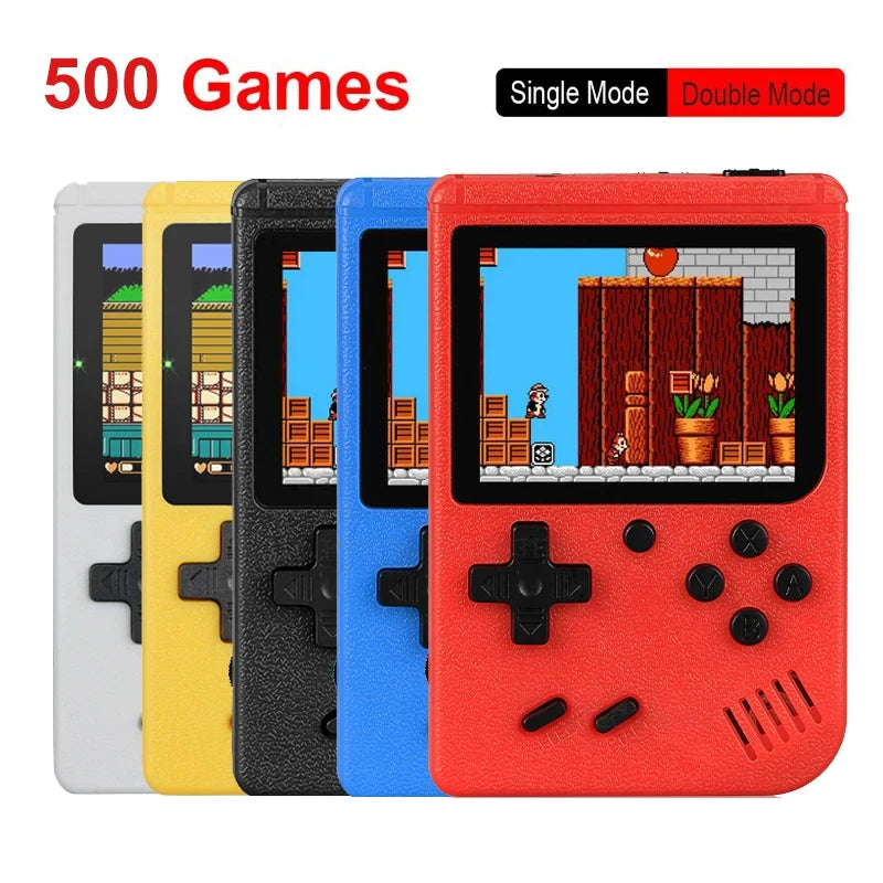 GamersGalaxy - Retro Mini 8-Bit Handheld Game Console with 500 Games