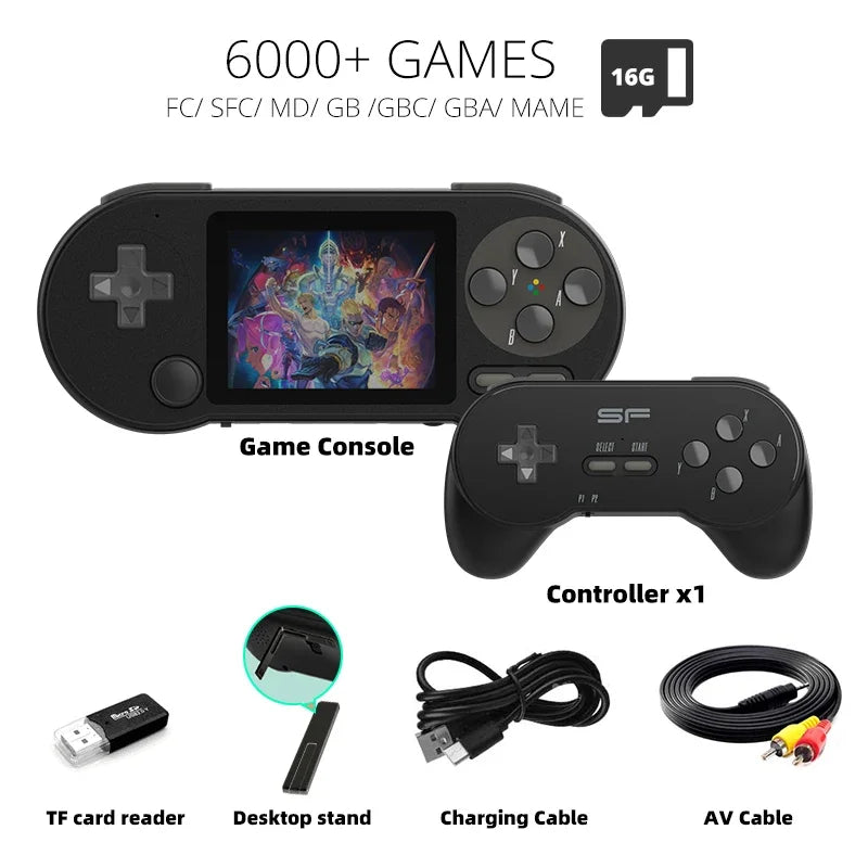 GamersGalaxy - Handheld Konsole mit 6000 Games Retro Video Spielen
